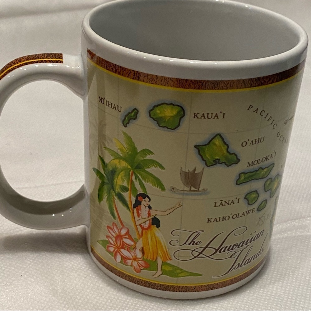 Hawaiian Vintage Map 10oz. Coffee Mug